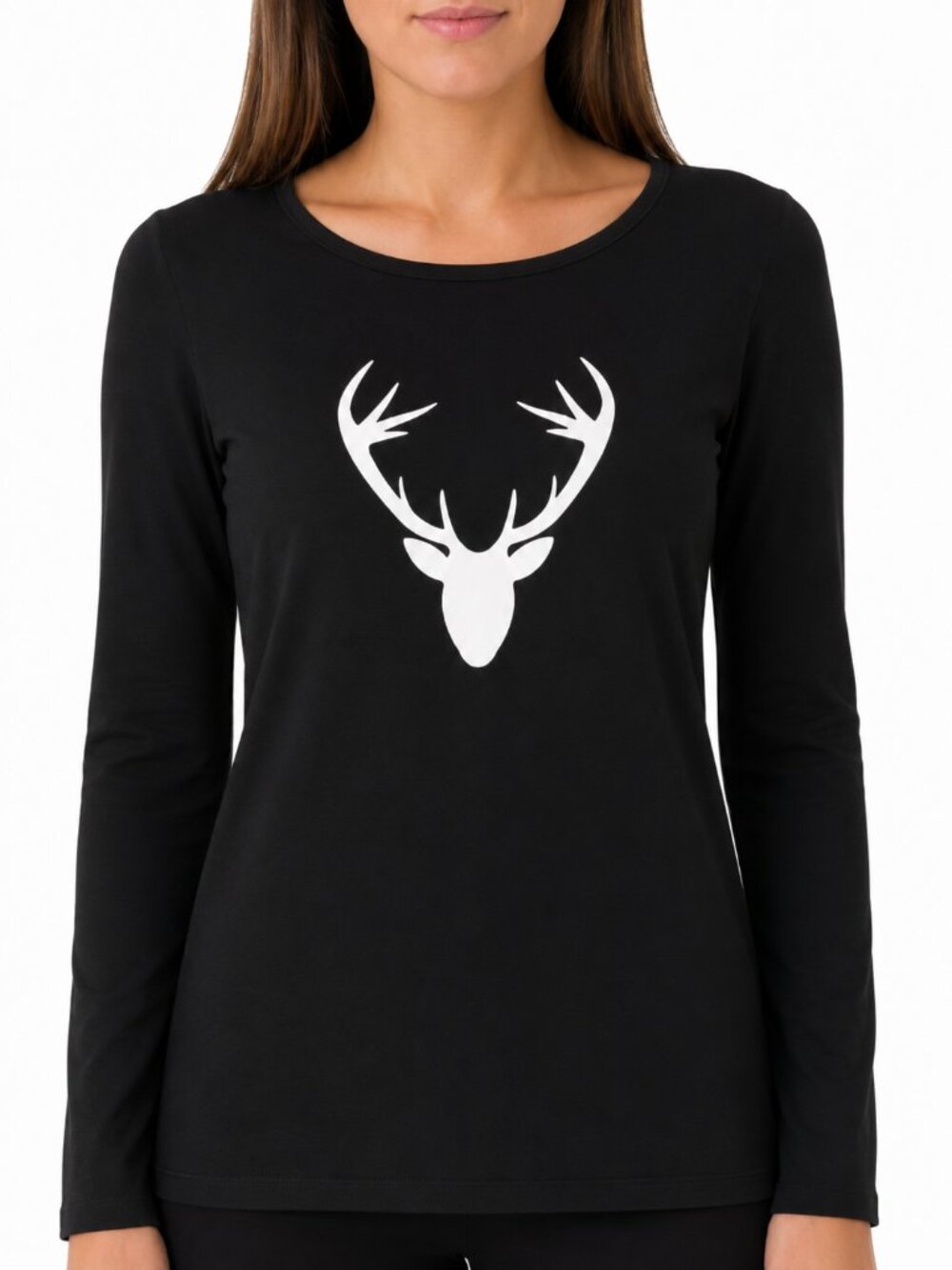 Deer Head Cotton Tee